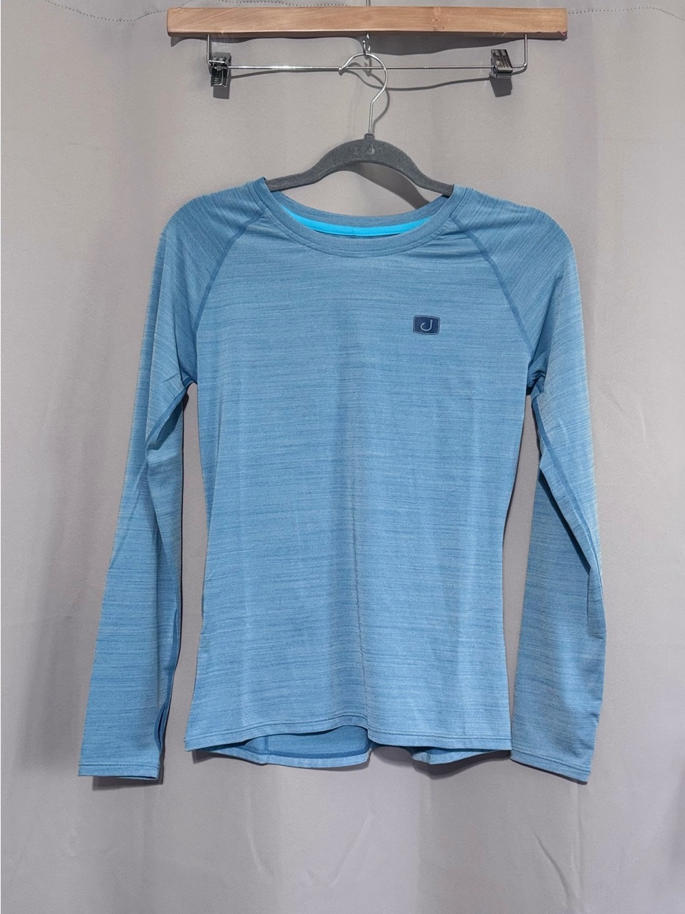 Light Blue Long Sleeve Performance Top